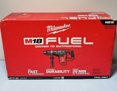 [10299-5] Milwaukee 2717-20 M18 FUEL 18V 1-9/16-Inch SDS-Max Rotary Hammer - Bare Tool New