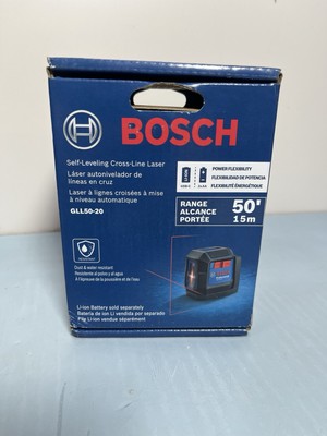 [10336-1] Bosch GLL50-20 50 ft. Cross Line Laser Level Self Leveling with VisiMax Tech NEW