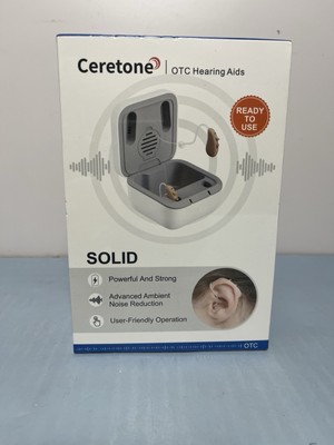 Ceretone Solid OTC Rechargeable Hearing Aid - Model: CE-D12BT