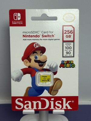 [10329-2] NEW - Nintendo Switch SanDisk 256GB Memory Card - Yellow Mario Star - Free Ship