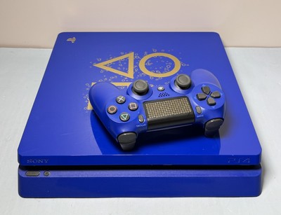 [10403-5] Sony PlayStation 4 Slim 1TB - Days of Play Blue Limited Edition w controller