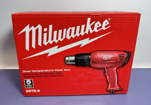 [9714-3] Milwaukee 8975-6 Dual Temperature Heat Gun 570F & 1000F