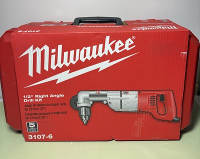 [9749-4, 10374-1] Brand New - Milwaukee 3107-6 1/2” Right Angle Drill Kit