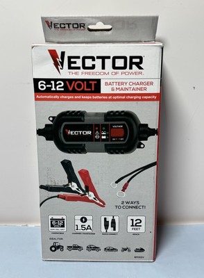 [8301-2] VECTOR 1.5 Amp Fully Automatic Battery Charger & Maintainer, 6V/12V-BM315V