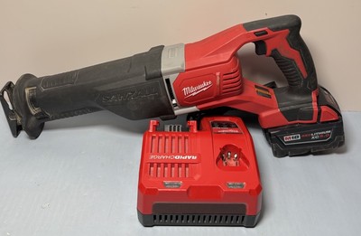 [10079-4] Milwaukee 2621-20 M18 SAWZALL Reciprocating Saw /M18 XC5.0 Battery / Charger