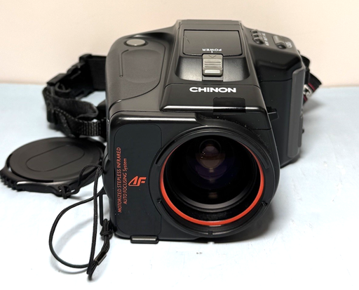 [FRB Chinon] Chinon Genesis AF 35mm Film Camera w/ 35-80mm Zoom Lens & Case – Untested