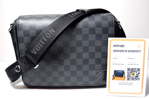 [10649-1] Louis Vuitton District PM Damier Graphite N42710 *Unused*