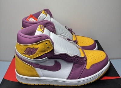 [10694-2] New -Nike Air Jordan 1 Retro High OG Shoes Brotherhood Gold 555088-706 Size 10