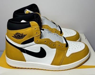 [10694-1] Nike Air Jordan 1 High OG Yellow Ochre White DZ5485-701 Men’s Shoes - NEW