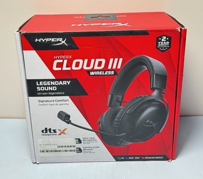 [10683-8] HyperX Cloud III Wireless – Gaming Headset for PC, PS5, PS4 (Black)