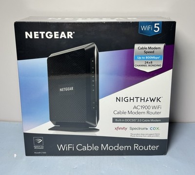 [10713-2] NETGEAR Nighthawk AC1900 4 Wireless-Wi-Fi 802.11ac Router - C7000-100NAS