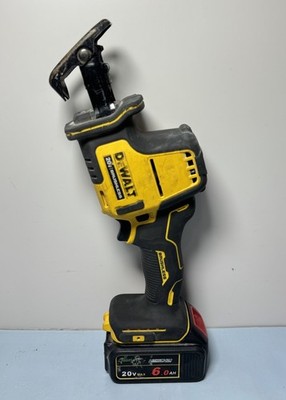 [10703-1] DEWALT Atomic 20V Cordless Reciprocating Saw DCS369 w aftermarket battery 6.0 Ah