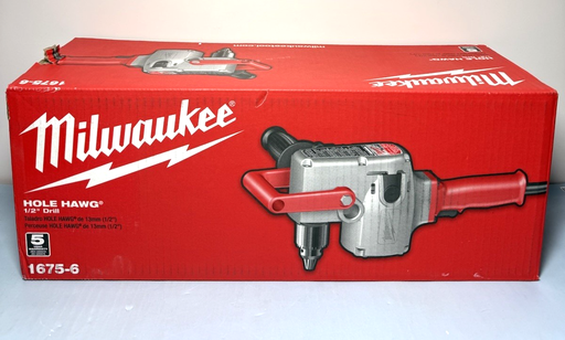 [10781-1] Milwaukee 1675-6 7.5 Amp 1/2 in. Hole Hawg Heavy-Duty Drill- Brand New