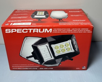 [10612-1] Sector Seven S7-ML-005 Spectrum LED Light Mirror w/ M10-1.25 Threaded Ball Mount