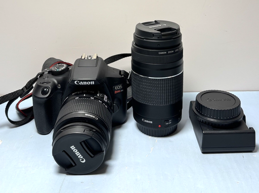 [10731-1] Canon EOS Rebel T6 DSLR Kit w/ 18-55mm &75-300mm Lenses, Battery, Charger, Bag