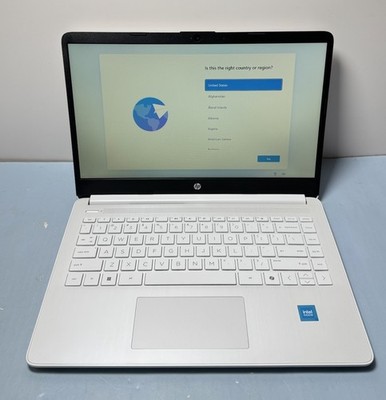 [10690-1] HP  14" Laptop Intel Celeron 4GB  64GB eMMC Snowflake White 14-dq3000dx-Unused