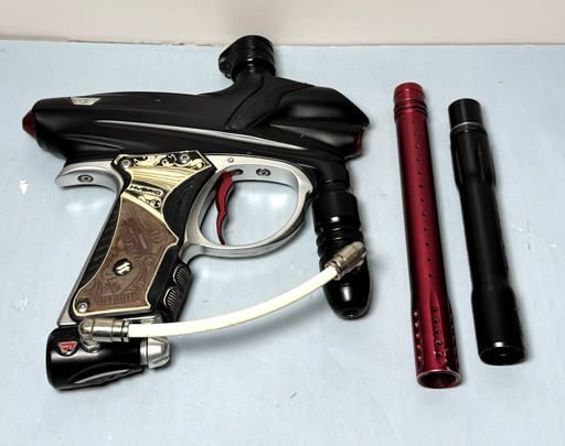 [10574-1] Dye DM6 Paintball Marker w/ Hybrid Grips + Dye UL & Red Barrel - Tested