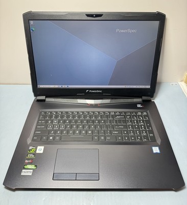 [10739-1] PowerSpec 1710, i7-7700HQ GTX 1070  16GB Ram, 256GB SSD, 1TB HDD W11H