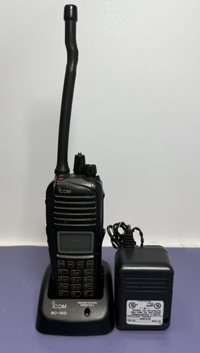 [10799-3] Preowned Icom IC-F3261DT UHF Radio + Charger, PSU, Battery – Tested, Working