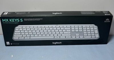 [10828-1] Logitech - MX Keys S Universal Full-size Wireless Scissor Keyboard for PC and...