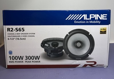 [10843-1] Alpine R2-S65, R Series 6.5" 2-Way Hi-Res Coaxial Speakers - 300W