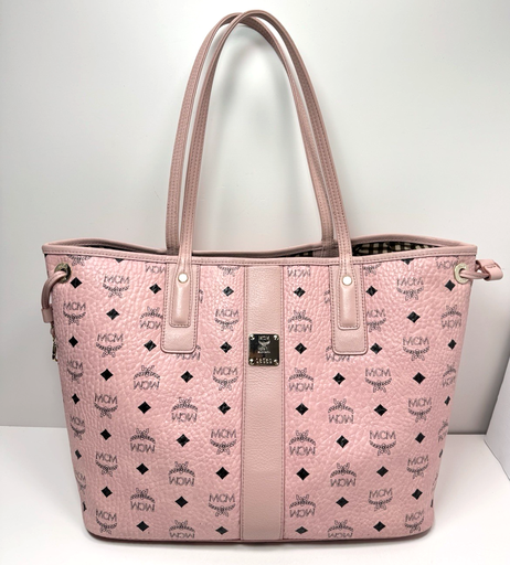 [JP] MCM Pink Visetos Reversible Liz Shopper Tote