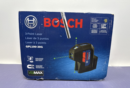 [11041-4] Bosch GPL100-30G Compact Green-Beam 3-Point Laser Level