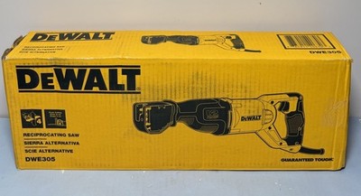 [10973-6] DeWALT DWE305  12 Amp Keyless Variable Speed Corded Reciprocating Saw - NEW