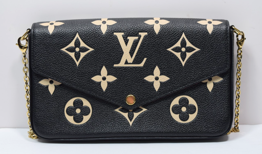 [10955-1] Louis Vuitton Felicie Pochette Bicolor Monogram Empreinte Giant - M82479