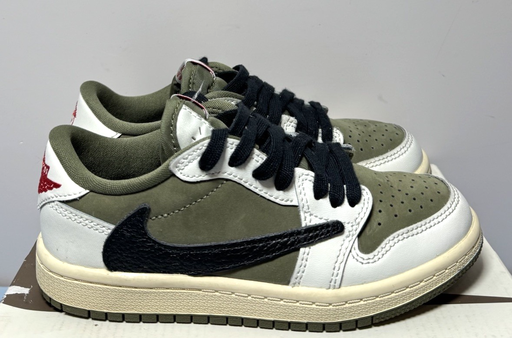 [11075-2] Jordan 1 Retro Low OG SP (PS) D05442-200 Travis Scott Medium Olive US Size 12C