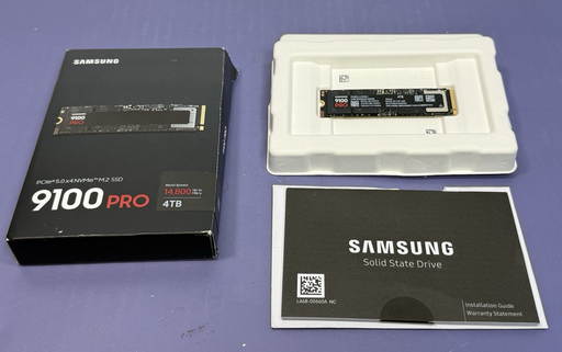 [11158-1] SAMSUNG 9100 PRO 4TB M.2 2280 PCIe 5.0x4 NVMe Internal SSD MZ-VAP4T0B New 04/25