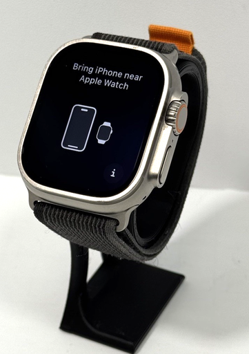 [11166-2] Apple Watch Ultra 49mm Titanium Case with Gray Trail Loop, M/L (GPS + Cellular)