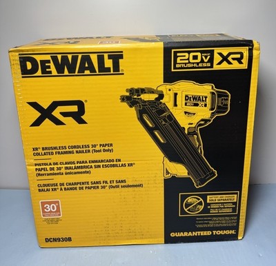 [11241-1] Dewalt DCN930B 20V MAX XR Brushless 30° Paper Tape Framing Nailer TOOL ONLY-New