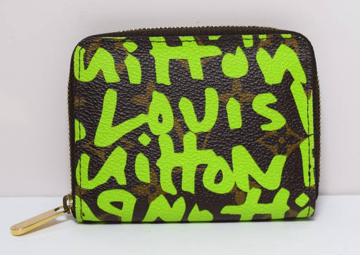 [11259-1] Louis Vuitton Limited Edit Very Green Graffiti Stephen Sprouse Zippy Coin Purse