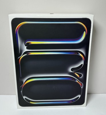 [11281-1] Apple iPad Pro 13" M4 Chip 256GB WiFi + 5G Unlocked Space Black, 100% batt