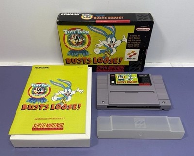 Tiny Toon Adventures: Buster Busts Loose SNES Super Nintendo Game CIB WORKS