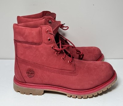 [11289-1] Timberland A1JGJ  Red Waterproof Women's Size 9.5 Boots -New