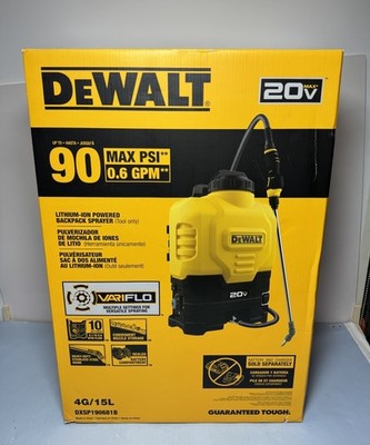 [11316-1] New - DEWALT Lithium-Ion Battery Backpack Sprayer DXSP190681B-Tool only
