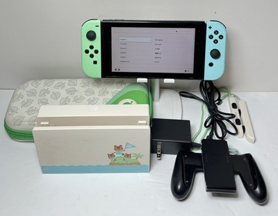 [11314-1] Nintendo Switch v2 HAC-001(-01) Animal Crossing Edition Console Bundle